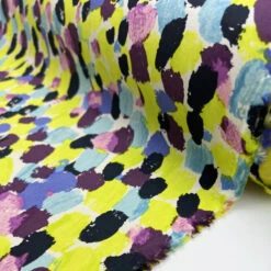 Liberty Bonded Cotton - Lime 7 Liberty Bonded Cotton - Lime -Croft Mill Store liberty bonded cotton lime abstract water resistant coating fabric roll