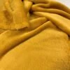 Luscious Fleece - Ochre 2 Luscious Fleece - Ochre -Croft Mill Store lucious fleece orche colourful soft polyester cuddly fleece fabric close up fabric photo