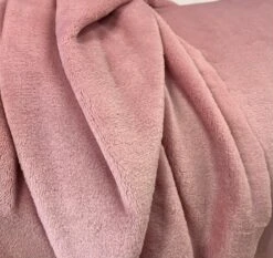 Luscious Fleece - Rose 6 Luscious Fleece - Rose -Croft Mill Store lucious fleece rose colourful soft polyester cuddly fleece fabric close up fabric photo gallery