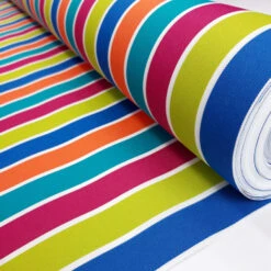 Croft Mill Store -Croft Mill Store luxe water resistant canvas pop art water resistant striped multicoloured canvas fabric fabric photo