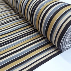 Luxe - Canvas - Regatta Beige -Croft Mill Store luxe water resistant canvas regatta beige water resistant striped multicoloured canvas fabric fabric photo