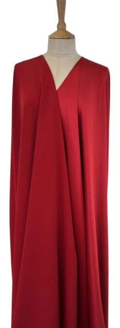 Luxury Satin Backed Crepe - Red 9 Luxury Satin Backed Crepe - Red -Croft Mill Store luxury satin backed crepe red dressmaking fabric mannequin