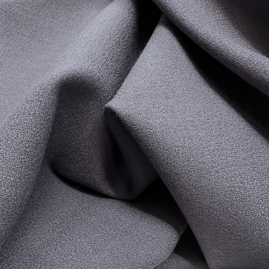 Pure Wool Crepe - Grey 3 Pure Wool Crepe - Grey