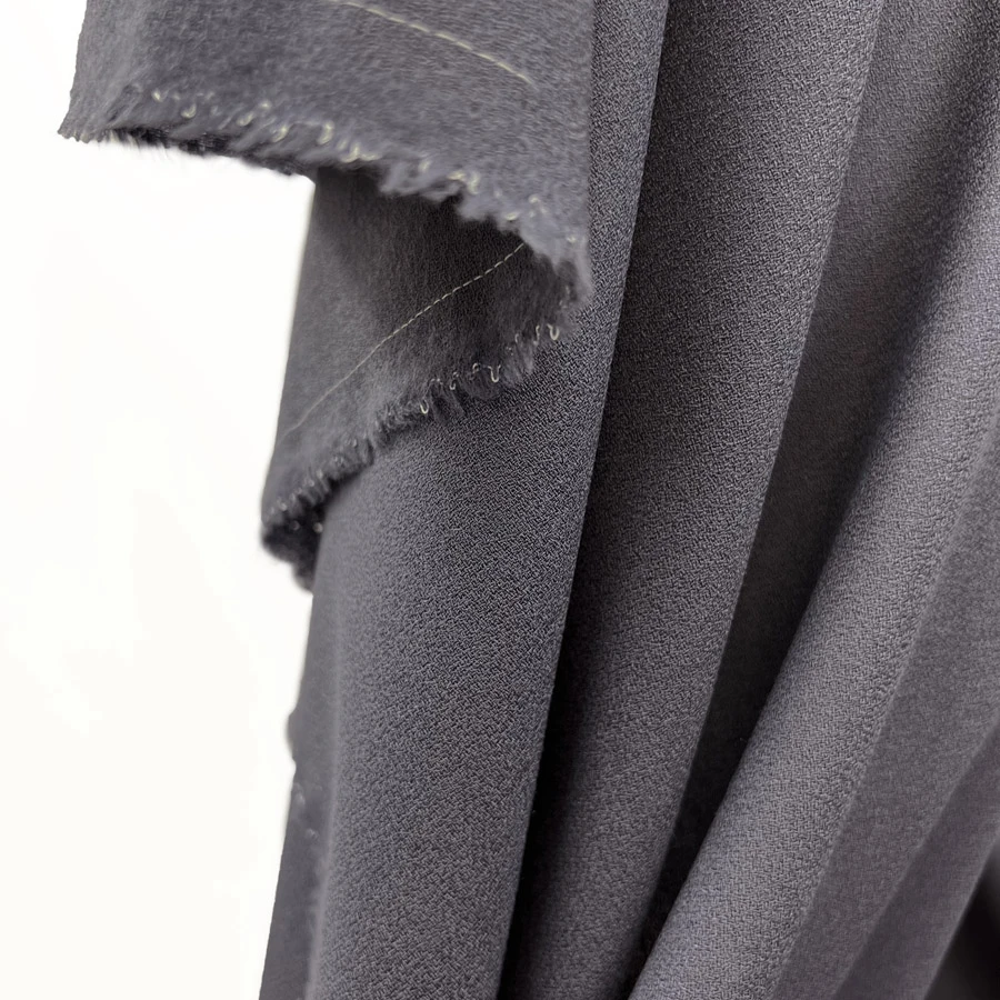 Pure Wool Crepe - Grey 6 Pure Wool Crepe - Grey - Image 4