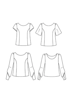 Maison Fauve - Cicadella Blouse Sewing Pattern -Croft Mill Store maison fauve cicadella blouse pattern sketch gallery