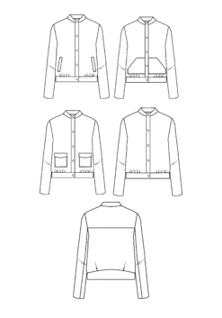 Maison Fauve - Dandelion Jacket Sewing Pattern 28 Maison Fauve - Dandelion Jacket Sewing Pattern -Croft Mill Store maison fauve dandelion jacket pattern sketch