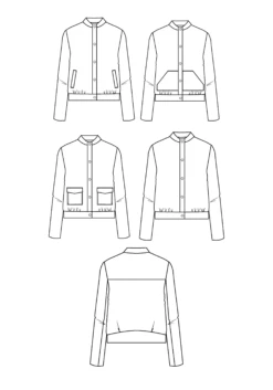 Maison Fauve - Dandelion Jacket Sewing Pattern 29 Maison Fauve - Dandelion Jacket Sewing Pattern -Croft Mill Store maison fauve dandelion jacket pattern sketch gallery