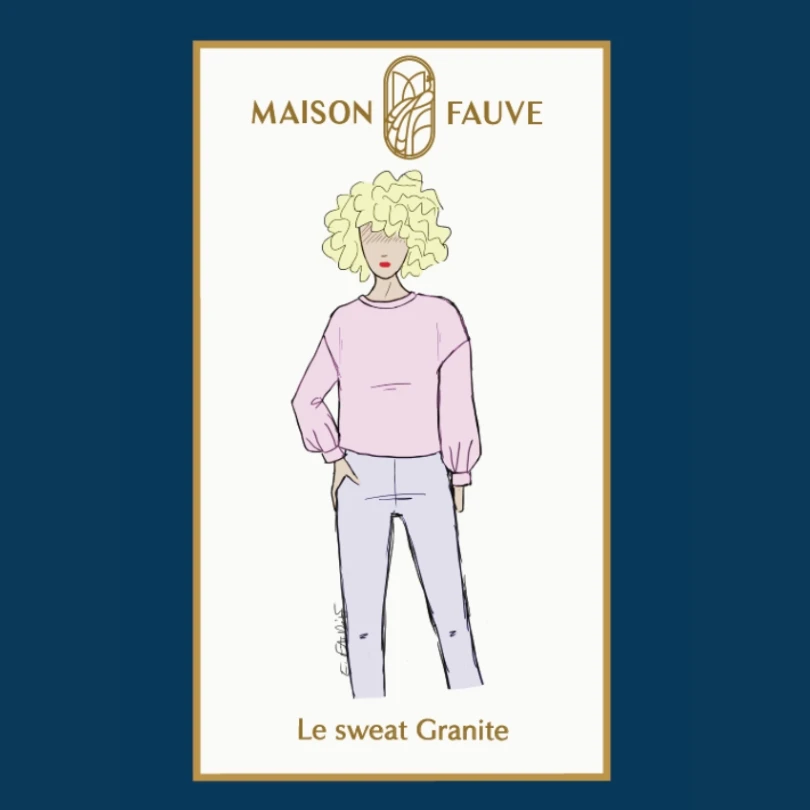 Maison Fauve - Granite Sweatshirt Pattern 3 Maison Fauve - Granite Sweatshirt Pattern