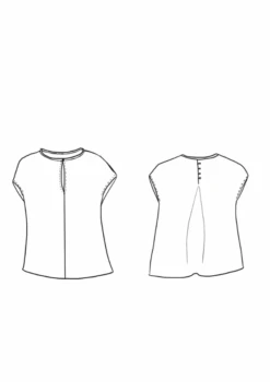 Maison Fauve - Marisa Top Pattern 17 Maison Fauve - Marisa Top Pattern -Croft Mill Store maison fauve marisa sketch