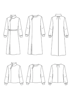 Maison Fauve - Soliflore Dress Blouse Pattern -Croft Mill Store maison fauve soliflore dress blouse pattern sketch gallery