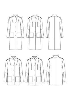 Maison Fauve - Tigris Coat Sewing Pattern 37 Maison Fauve - Tigris Coat Sewing Pattern -Croft Mill Store maison fauve tigris coat pattern sketch gallery