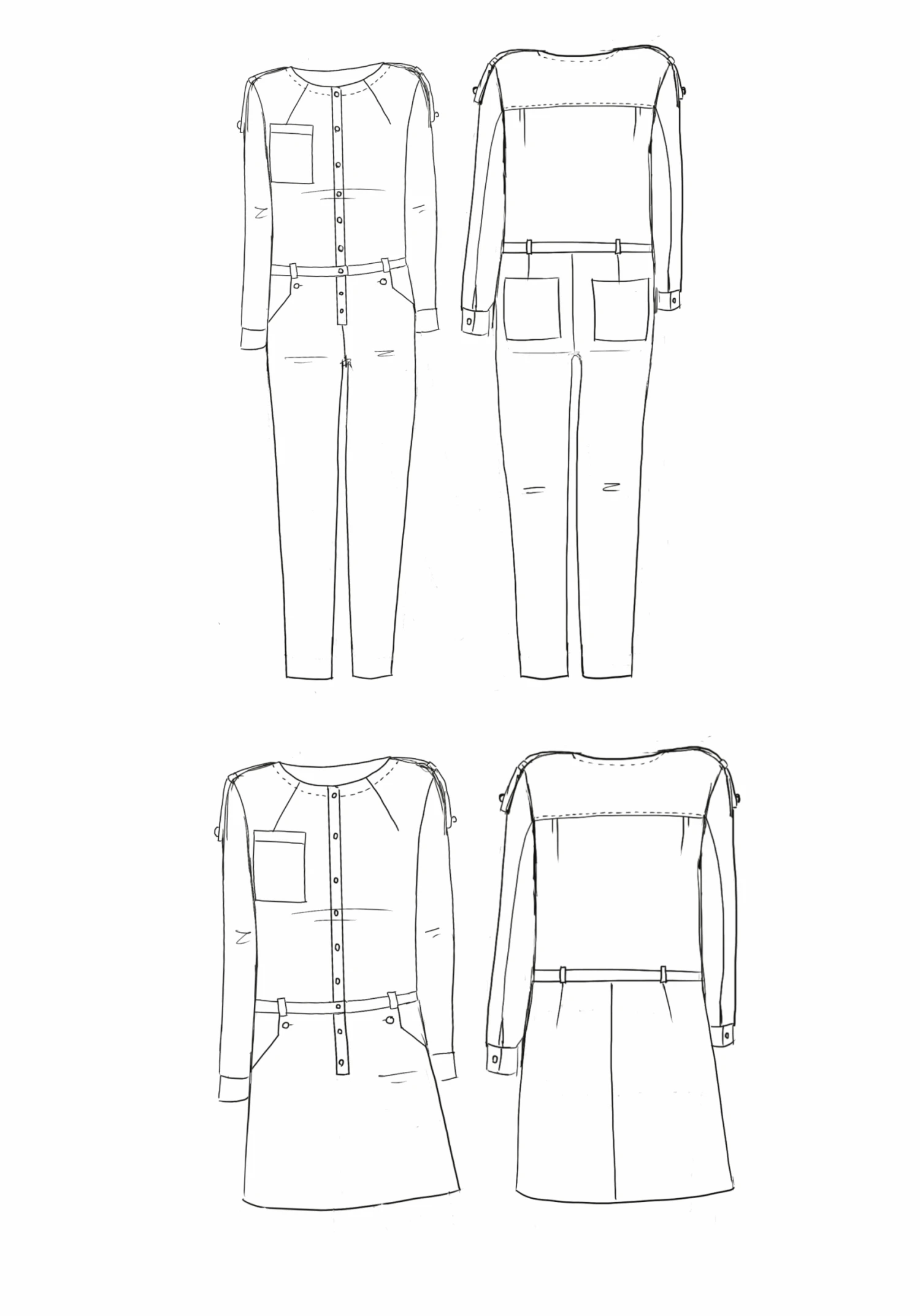 Maison Fauve - Vipère Jumpsuit Dress Pattern 16 Maison Fauve - Vipère Jumpsuit Dress Pattern - Image 14