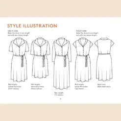 Wardrobe By Me - Marianne Dress Pattern (Sizes 0-24) 19 Wardrobe By Me - Marianne Dress Pattern (Sizes 0-24) -Croft Mill Store marianne dress pattern wardrobe by me sketch