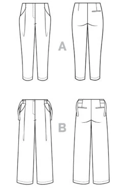 Closet Core Patterns - Mitchell Trousers Pattern (Sizes 0-20) -Croft Mill Store mitchell trousers by closet core patterns 7