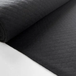 Monroe - Black -Croft Mill Store monroe black ex designer cotton polyester blend diamond quilted fabric bolt