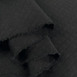 Monroe - Black -Croft Mill Store monroe black ex designer cotton polyester blend diamond quilted fabric fold