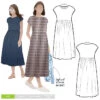 Style Arc - Montana Midi Dress Pattern (UK 18-30) 2 Style Arc - Montana Midi Dress Pattern (UK 18-30) -Croft Mill Store montana midi dress pattern style arc cover