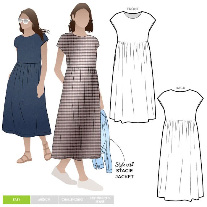 Style Arc - Montana Midi Dress Pattern (UK 18-30) 3 Style Arc - Montana Midi Dress Pattern (UK 18-30)