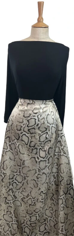 Nagini 18 Nagini -Croft Mill Store nagini viscose snake skin print dress fabric mannequin gallery