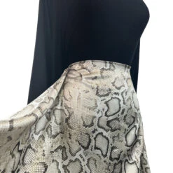 Nagini 13 Nagini -Croft Mill Store nagini viscose snake skin print dress fabric skirt
