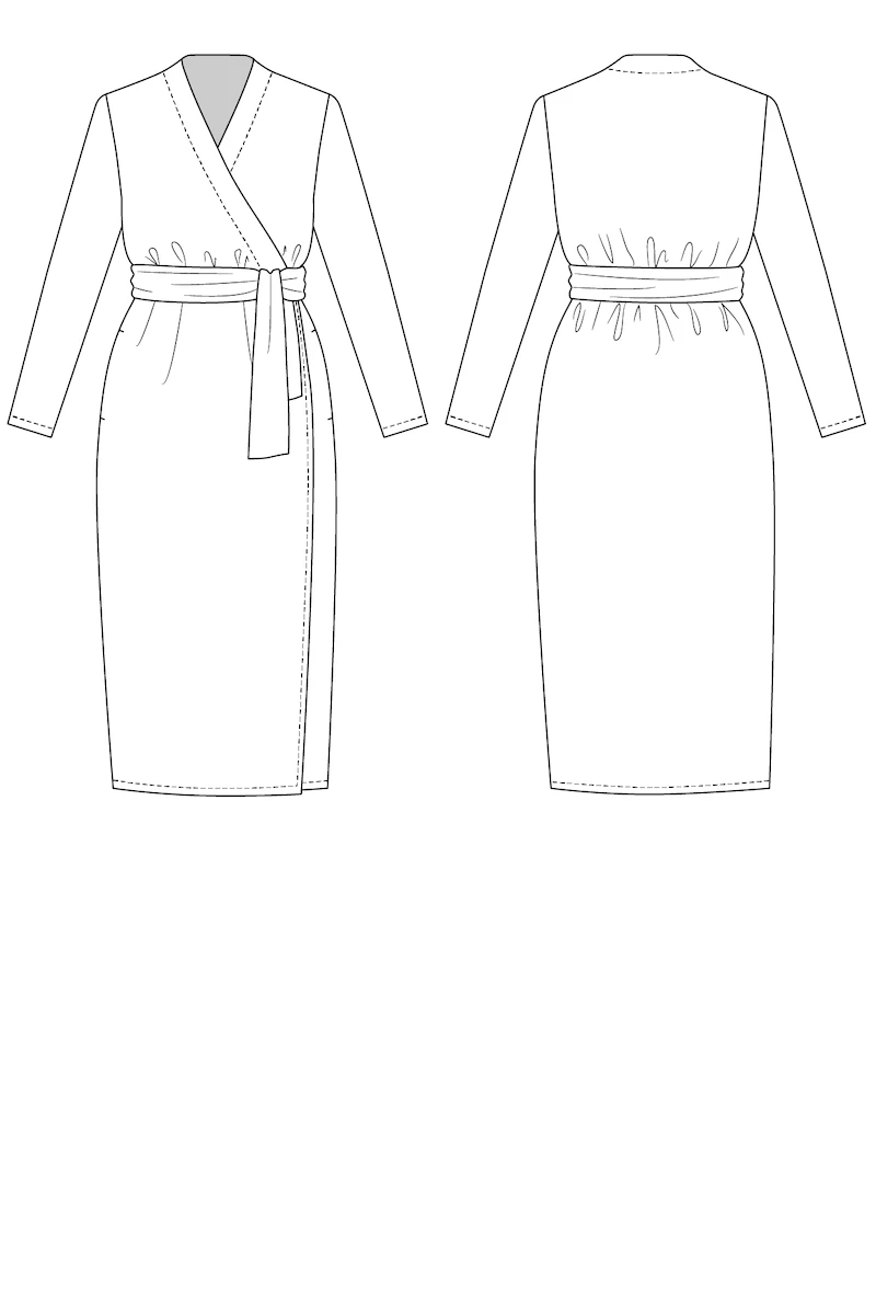 Named - Olivia Wrap Dress Pattern (UK 4-28) 5 Named - Olivia Wrap Dress Pattern (UK 4-28) - Image 3