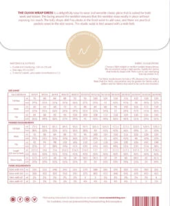 Named - Olivia Wrap Dress Pattern (UK 4-28) 10 Named - Olivia Wrap Dress Pattern (UK 4-28) -Croft Mill Store named clothing olivia wrap dress pattern back