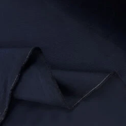 Navy Noir 7 Navy Noir -Croft Mill Store navy noir dark navy cotton elastane suiting fabric fold