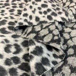 Not In The Shops 14 Not In The Shops -Croft Mill Store not in the shops black grey animal print woll poly coat fabric cu