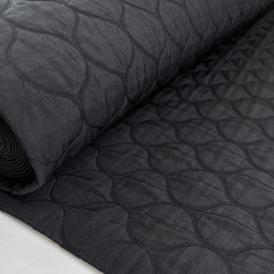 Quilted - Coco Stretch - Black 3 Quilted - Coco Stretch - Black