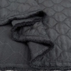 Quilted - Coco Stretch - Black 7 Quilted - Coco Stretch - Black -Croft Mill Store onion quilt coating fabric quilted coco stretch black fold