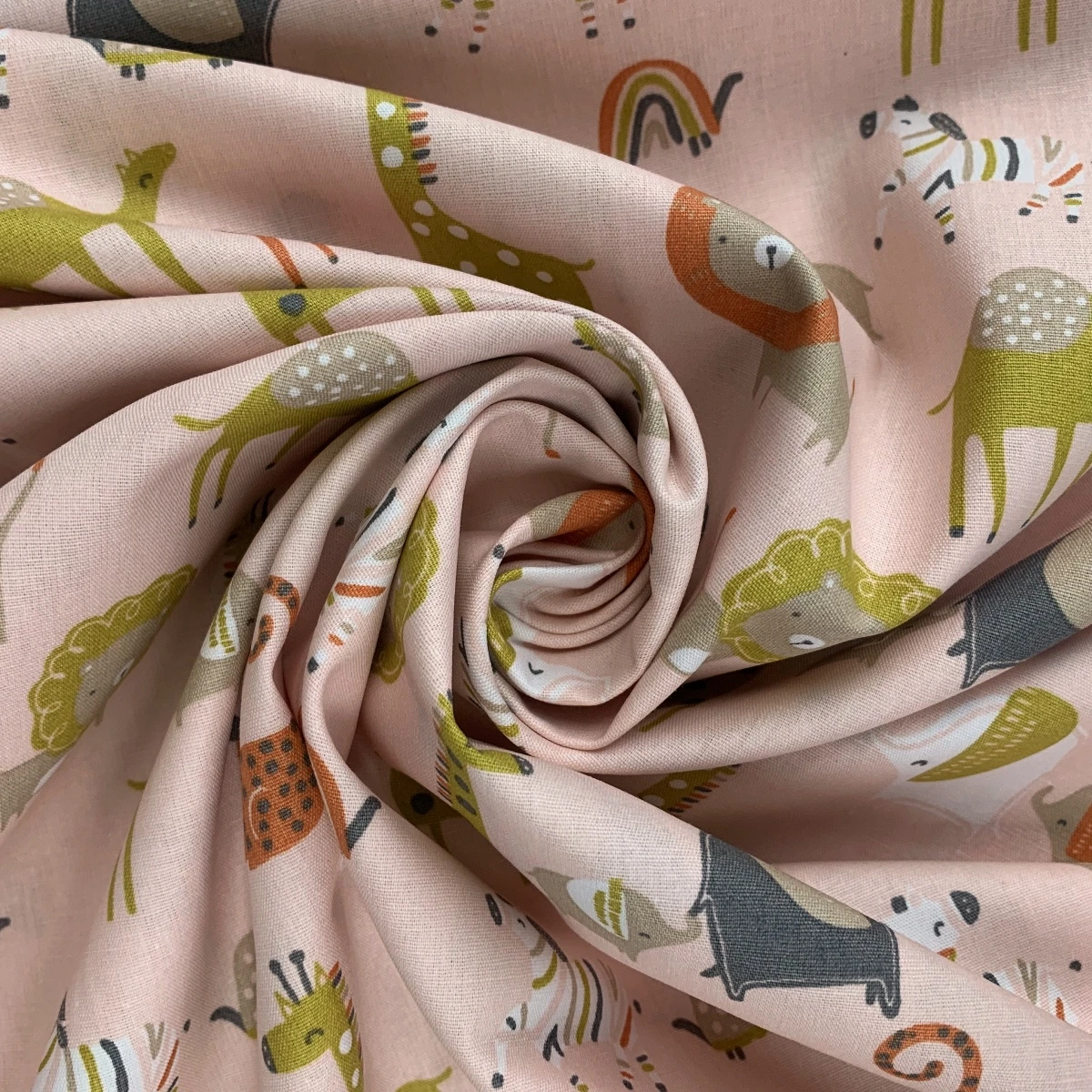 Organic Cotton - Safari - Pink 5 Organic Cotton - Safari - Pink - Image 3