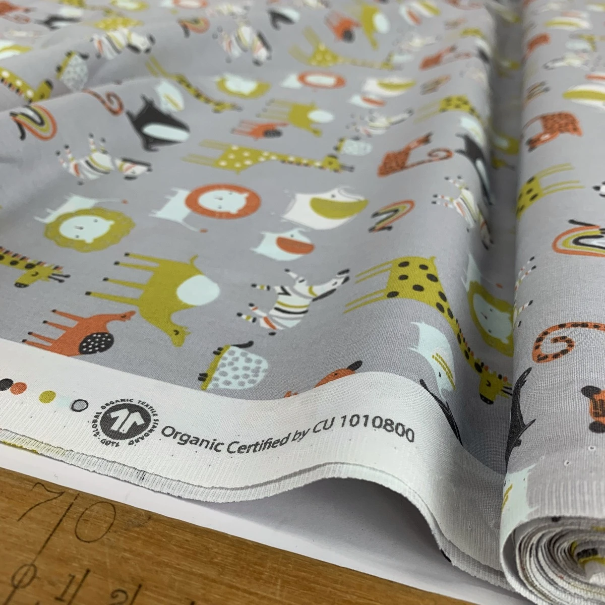 Organic Cotton - Safari - Grey 4 Organic Cotton - Safari - Grey - Image 2