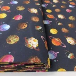 Space Junkie -Croft Mill Store out of space craft cotton psace navy craft fabric b