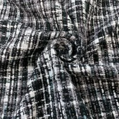 Palermo - Seattle 9 Palermo - Seattle -Croft Mill Store palermo seattle chunky black and white tweed jacketing coating fabric swirl