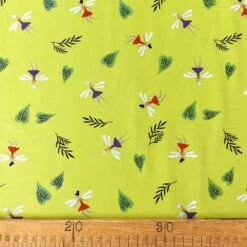 Premier Jersey - Glitter Fairy 9 Premier Jersey - Glitter Fairy -Croft Mill Store pignmented print cotton elastane jersey green fairy glitter ruler