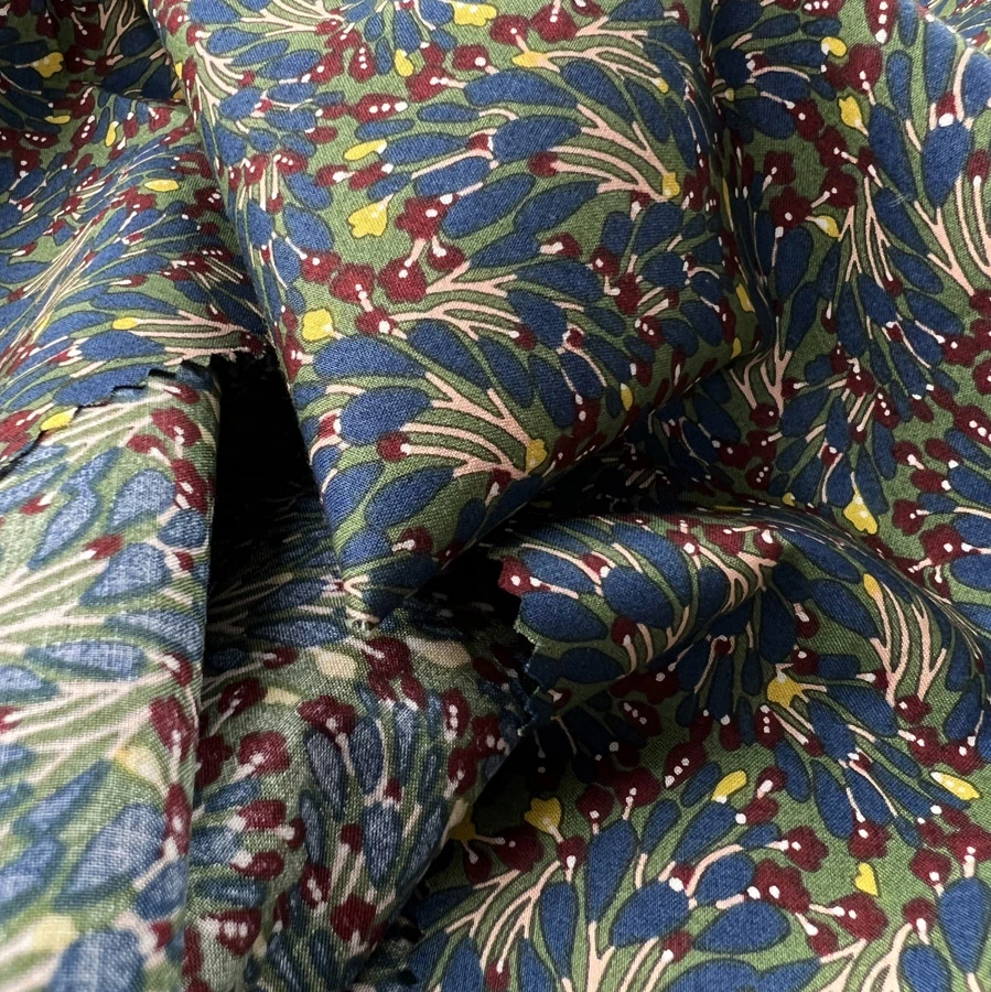 Pima Cotton Lawn - Nightfall Sprigs 3 Pima Cotton Lawn - Nightfall Sprigs