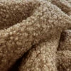 Plain Boucle - Brown 2 Plain Boucle - Brown -Croft Mill Store plain boucle brown dressmaking fabric cu