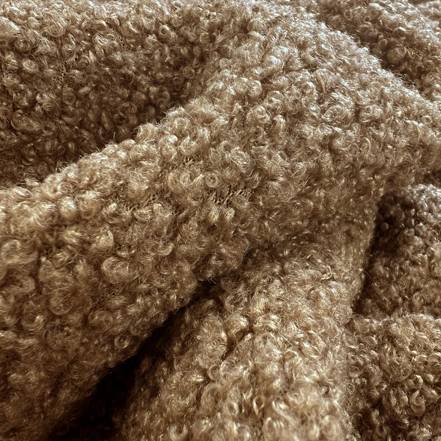 Plain Boucle - Brown 3 Plain Boucle - Brown