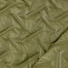 Grate Quilt - Olive 1 Grate Quilt - Olive -Croft Mill Store polyester embossed quilted coating fabric grate quilt olive fold