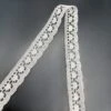 Polyester Flat Lace Trim - Ellie - Ivory -Croft Mill Store polyester flat lace trim ellie ivory fold