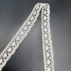 Polyester Flat Lace Trim - Ellie - Ivory