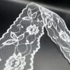 Polyester Flat Lace Trim - Grace - White 1 Polyester Flat Lace Trim - Grace - White -Croft Mill Store polyester flat lace trim grace white fold