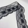 Polyester Flat Lace Trim - Lucy - Black 1 Polyester Flat Lace Trim - Lucy - Black -Croft Mill Store polyester flat lace trim lucy black fold