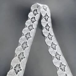 Polyester Flat Lace Trim - Sophie - Soft White