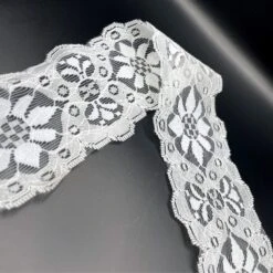 Polyester Flat Lace Trim - Summer - White