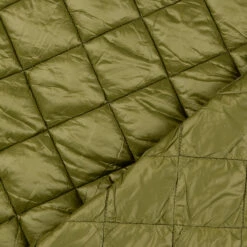 Quilted Crystal - Olive 10 Quilted Crystal - Olive -Croft Mill Store polyester plain diamond quilted fabric crystal green fold
