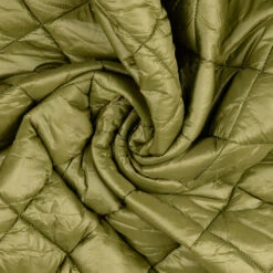 Quilted Crystal - Olive 13 Quilted Crystal - Olive -Croft Mill Store polyester plain diamond quilted fabric crystal green twist gallery