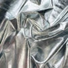 Night Fever - Silver -Croft Mill Store polyester spandex dance fabric night fever silver close up