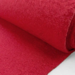 Boiled Wool - Scarlet 7 Boiled Wool - Scarlet -Croft Mill Store polywool blend knitted coating fabric boiled wool scarlet roll