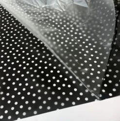 Printed PU Polyurethane - Polka - Black 11 Printed PU Polyurethane - Polka - Black -Croft Mill Store printed pu polyurethane polka black fabric r gallery